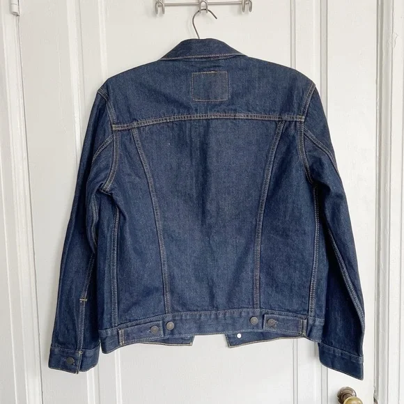 Levi’s • Trucker Jacket denim blue jean Rinse Dark Wash indigo classic - Picture 10 of 12